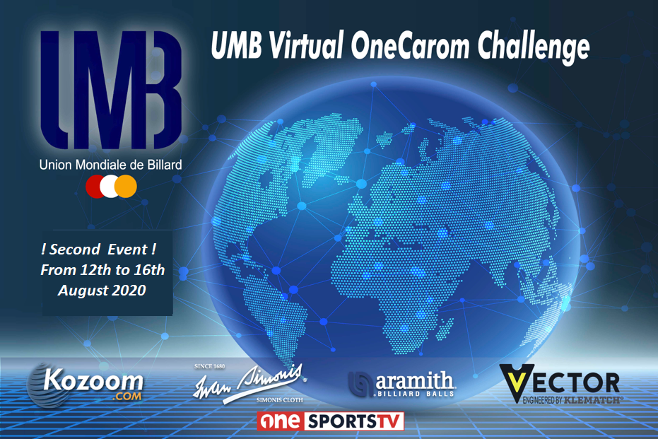 U.M.B. launches the second and third Virtual OneCarom Challenge