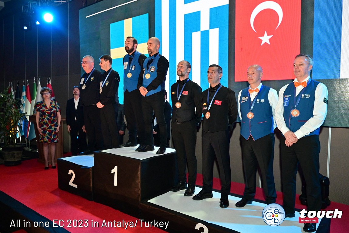 Greece, Netherlands and Sinop Spor are European Team Champions