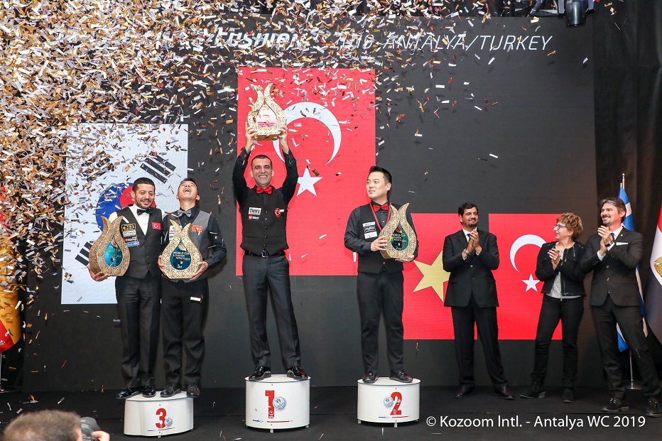 Tayfun makes the home crowd happy.