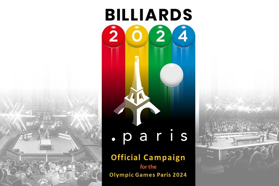 Official campaign to bring billiards  to the Olympic Games Paris 2024.