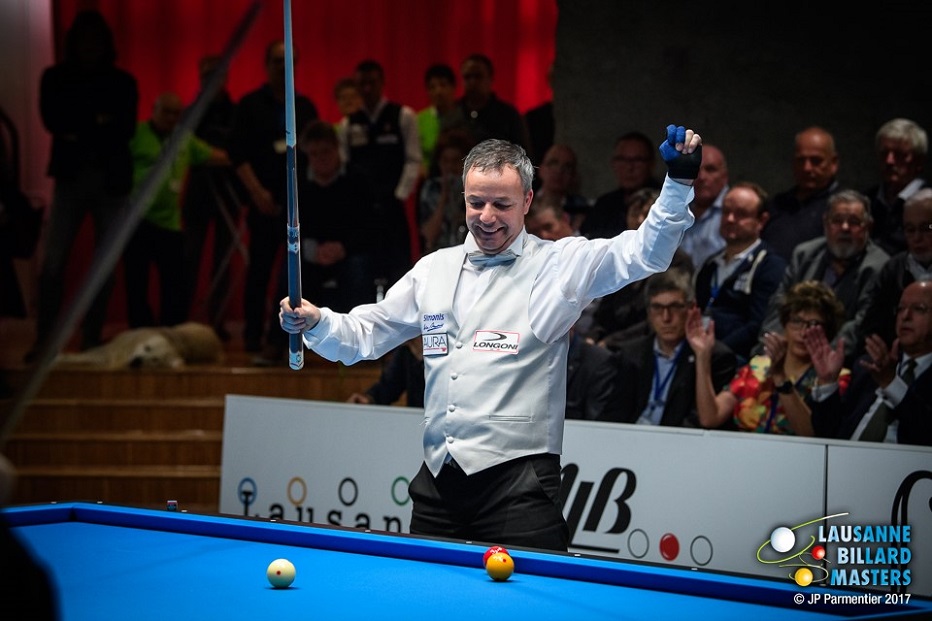 DICK JASPERS WINNER OF THE LAUSANNE BILLIARD MASTERS