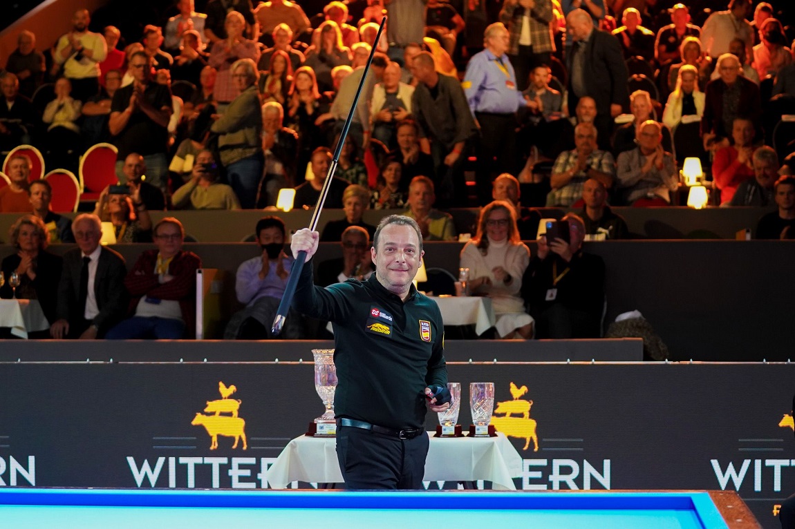 DANIEL SANCHEZ, WINNER OF “VEGHEL WORLD CUP”,  FINALISTs, JUNGHAN HEO ,TAYFUN TASDEMiR, AND JUN TAE KIM COMPLETE THE  PODIUM.