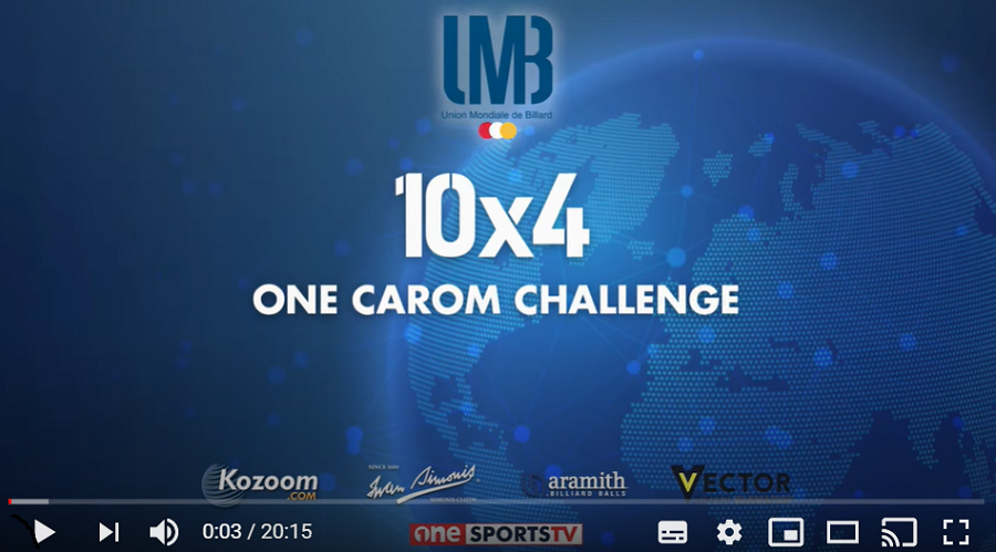 Imagen de portada para UMB Announces Three Events  “10X4” OneCarom Virtual Challenge