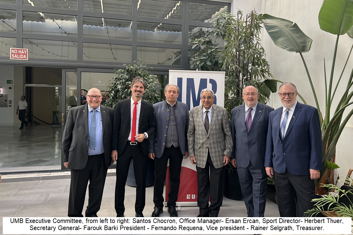 The Union Mondiale de Billard (UMB) held its 32nd Congress & General Assembly in Valencia, Spain