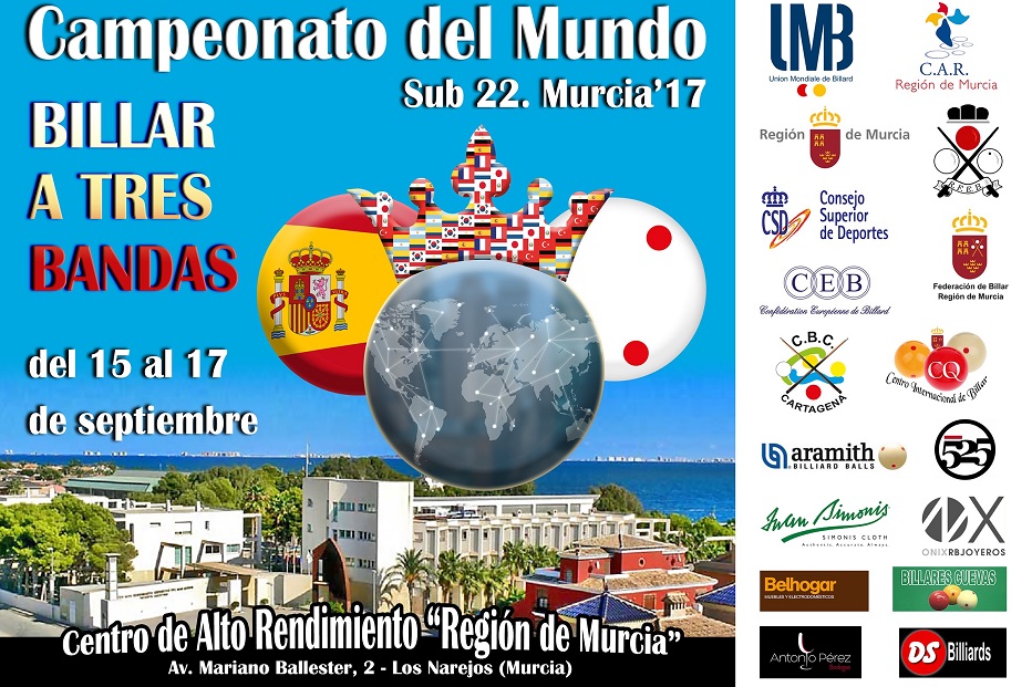 WORLD CHAMPIONSHIP 2017 - 3-CUSHION UNDER 22