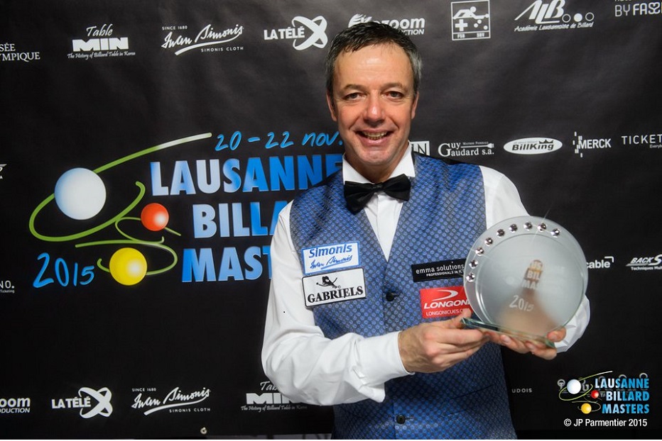 DICK JASPERS SHOWS HIS GREAT FORM AND WINS THE LAUSANNE BILLARD MASTERS